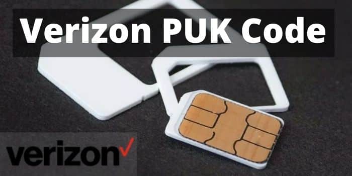 verizon prepaid sim card puk code